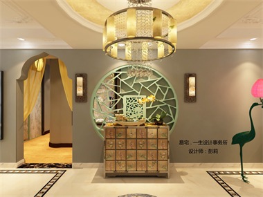 混搭玄關背景墻效果圖