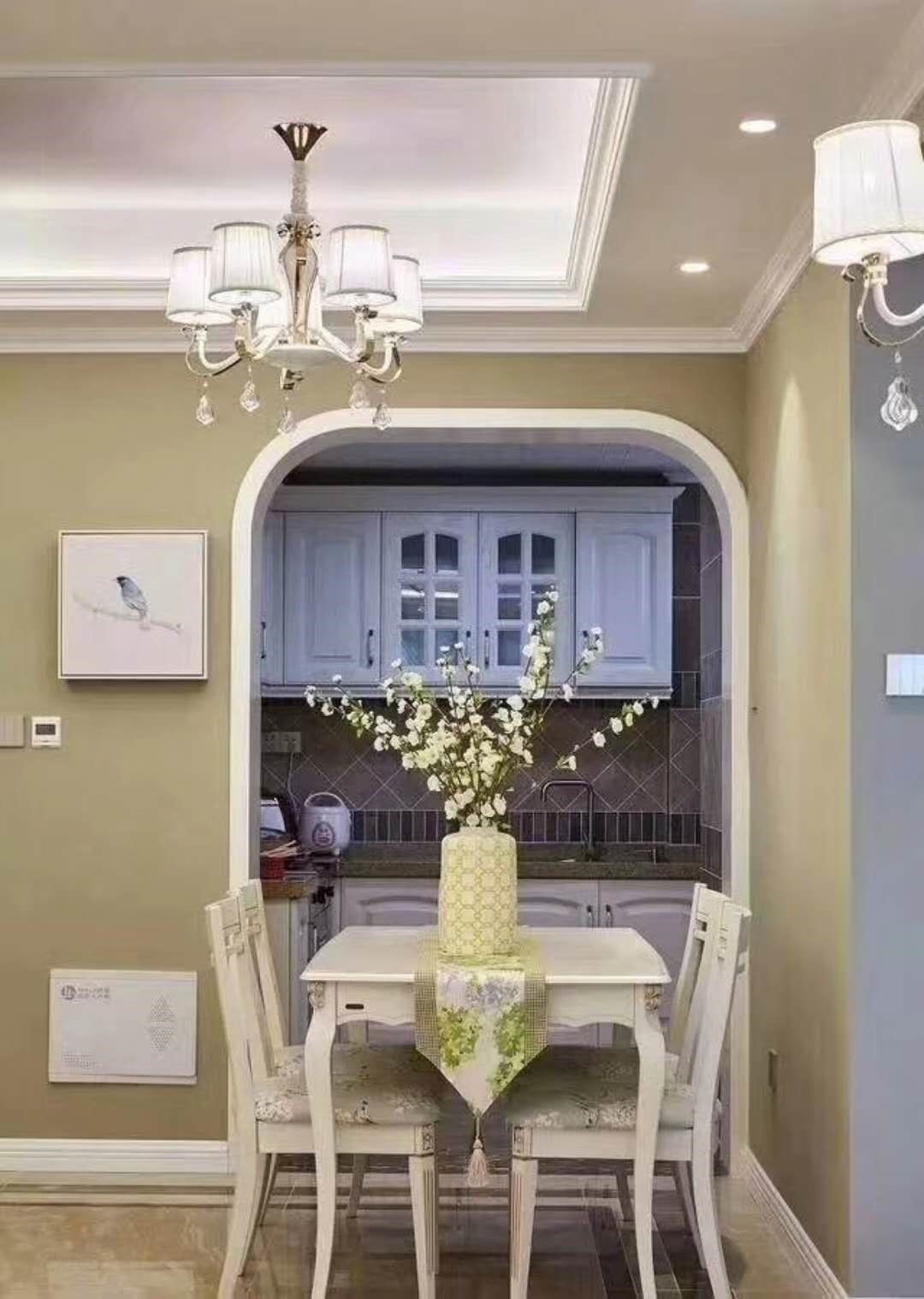 簡歐餐廳吊頂實景圖