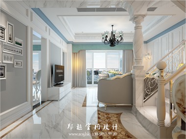 簡(jiǎn)歐客廳吊頂效果圖