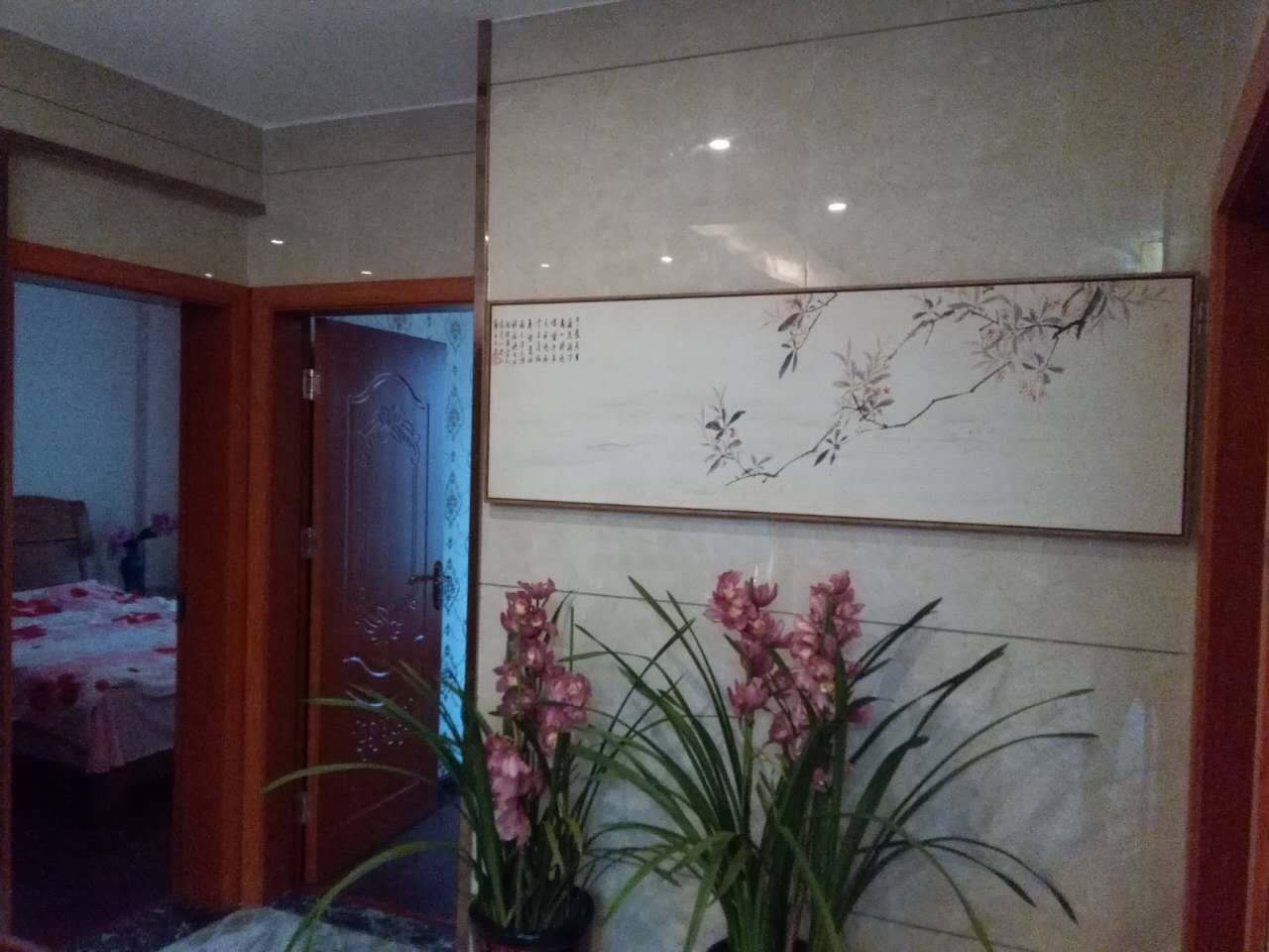 中式玄關背景墻效果圖